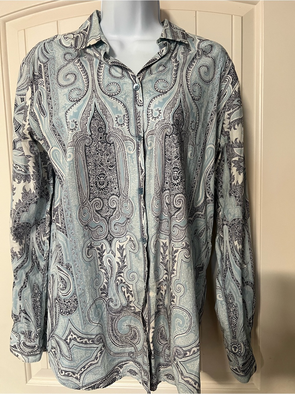 Etro women's paisley button-down blouse